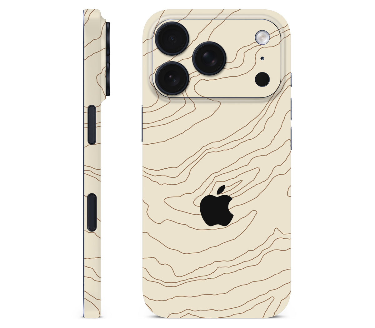 iPhone 18 Pro skin, Dune, full wrap with logo cutout