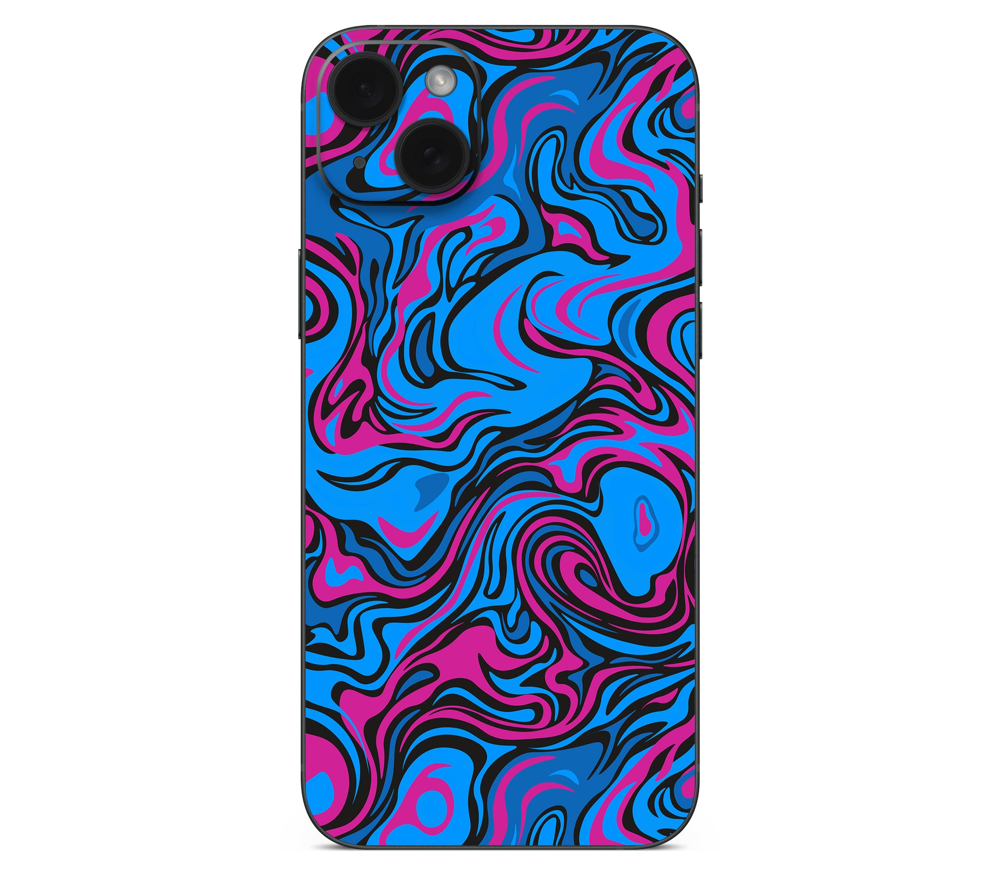 iPhone 15 skin, Brain Drain, back skin without logo cutout