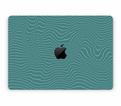 MacBook Air 13" (2012 - 2017) skin, Tide, top skin with logo cutout