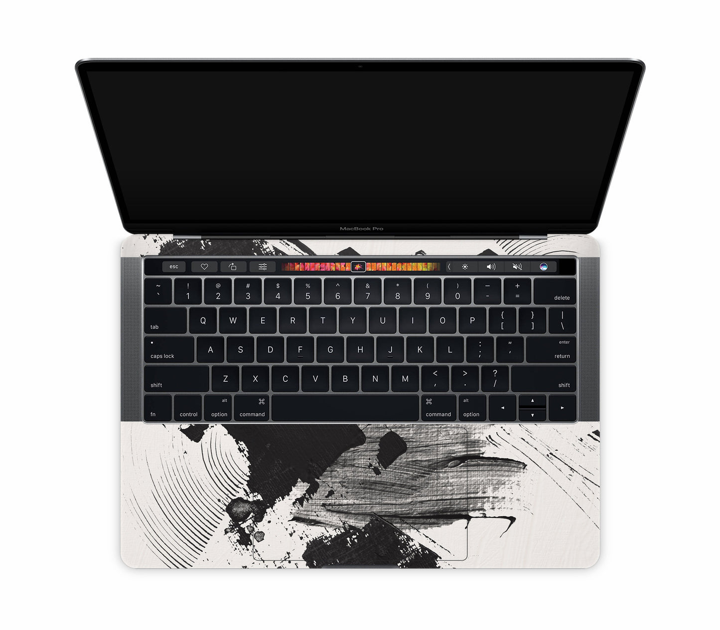 MacBook Pro 13" (2016-2019) Touch Bar skin, Black Noir, inside skin