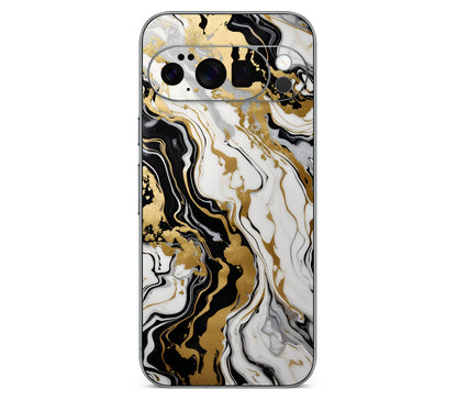 Google Pixel 11 Pro skin, Gold Flare, back skin
