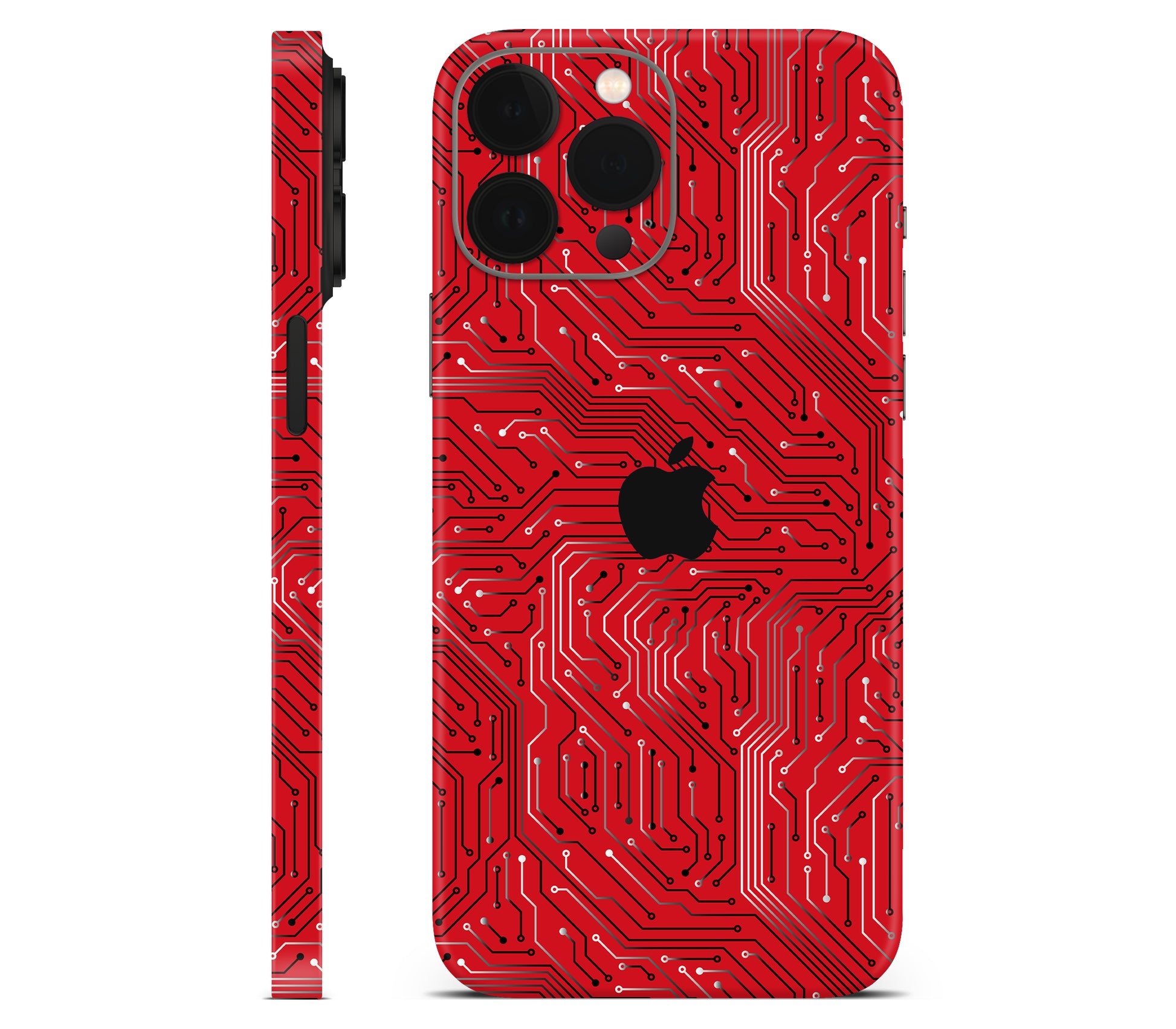 iPhone 13 Pro skin, REDLINE, full wrap with logo cutout