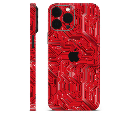 iPhone 13 Pro skin, REDLINE, full wrap with logo cutout