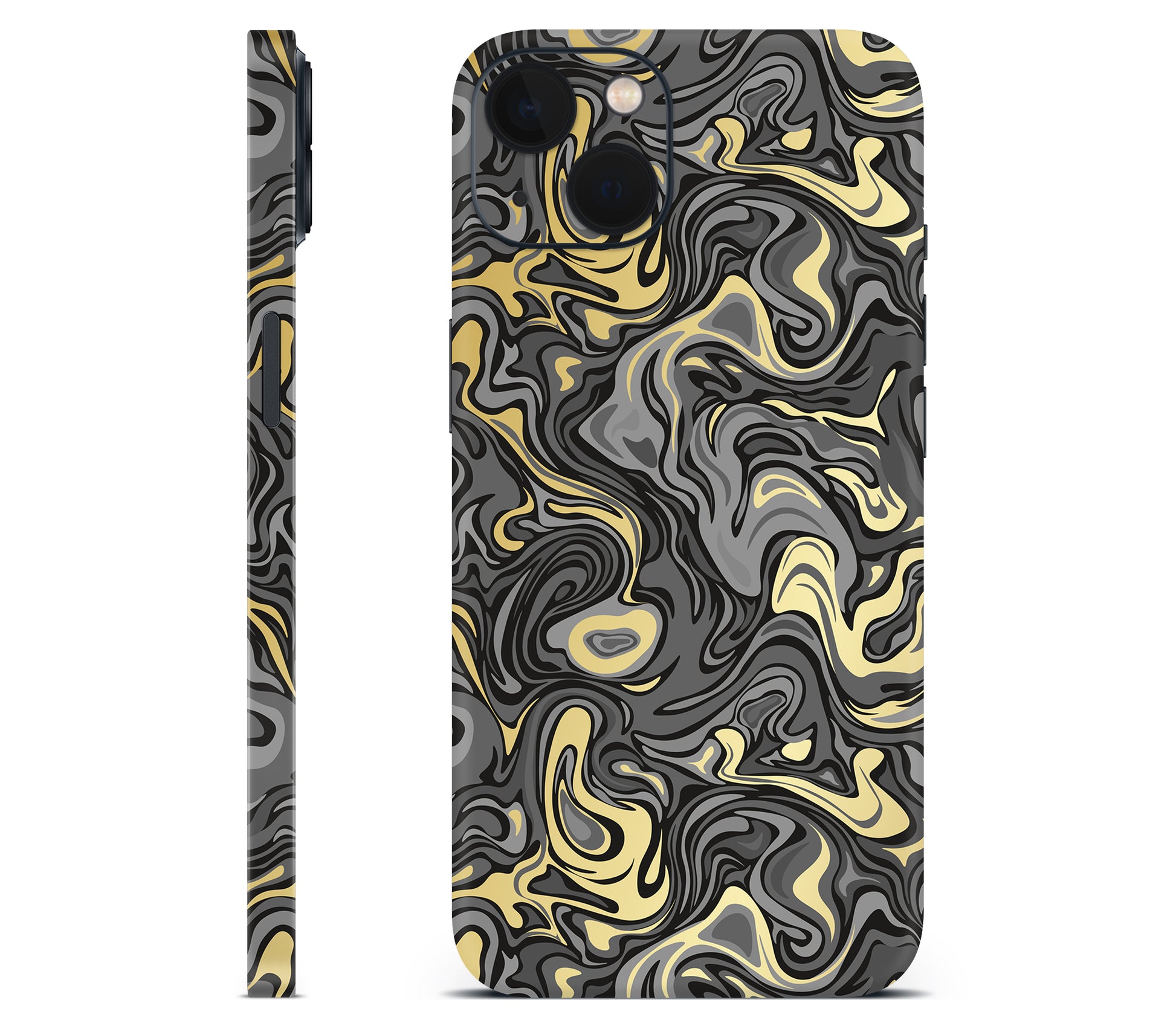 iPhone 13 Mini skin, Damnation, full wrap without logo cutout