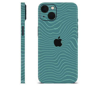 iPhone 13 skin, Tide, full wrap with logo cutout