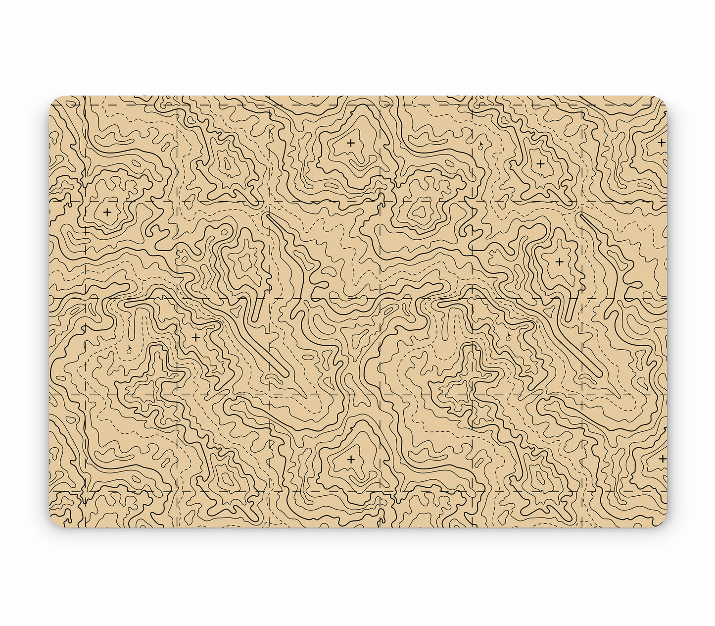 MacBook Pro 16" (2019, Touch Bar) skin, Lockdown (Sandline), top skin without logo cutout