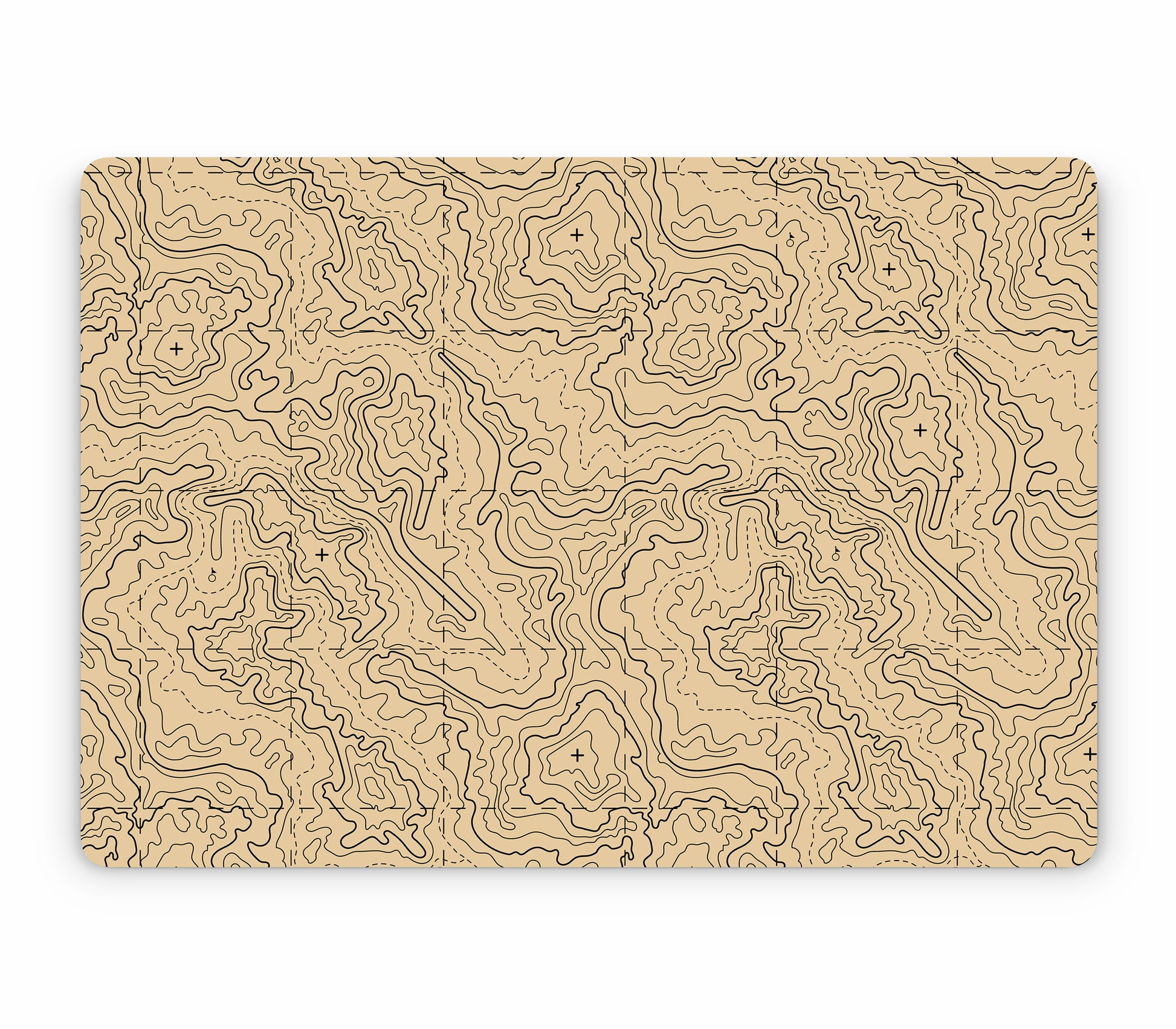 MacBook Pro 16" (2020, Touch Bar) skin, Lockdown (Sandline), top skin without logo cutout