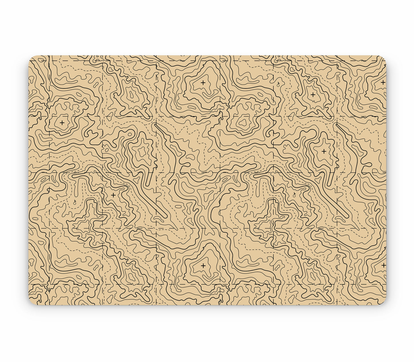 MacBook Air 15" (2025, M4) skin, Lockdown (Sandline), top skin without logo cutout