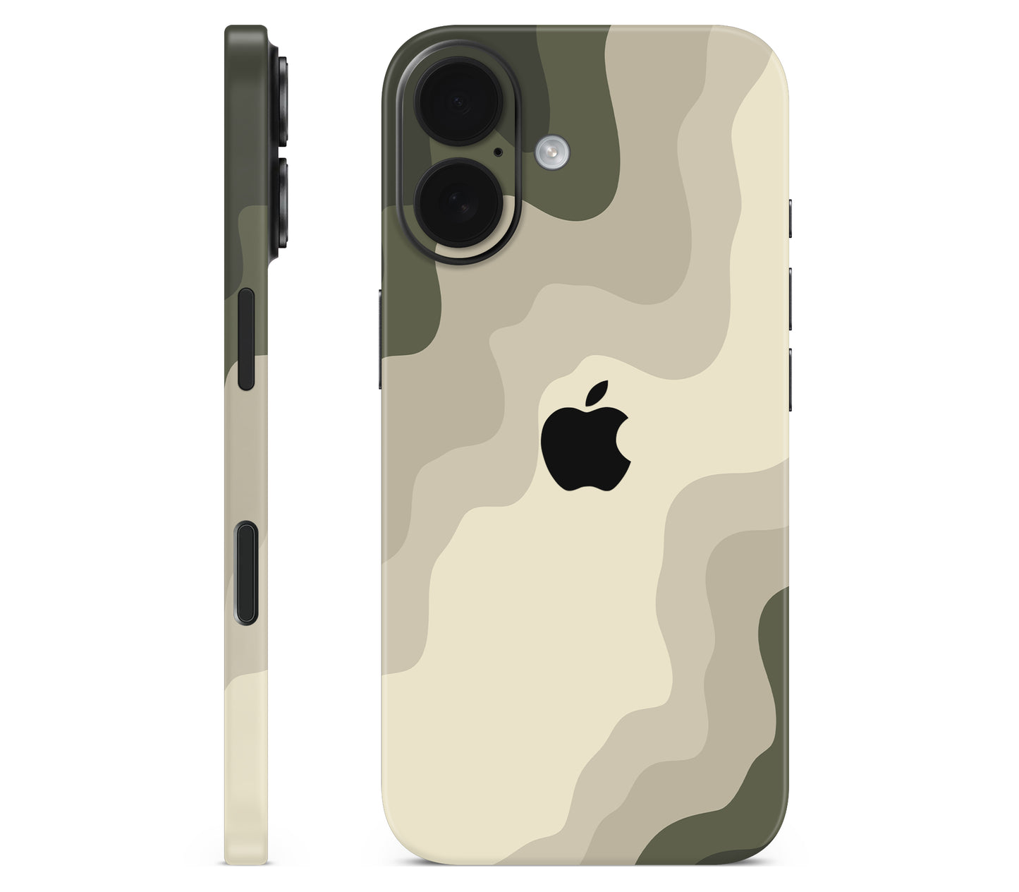 iPhone 16 Plus skin, Drift (Mirage), full wrap with logo cutout