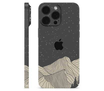 iPhone 15 Pro Max skin, Nightline, full wrap with logo cutout