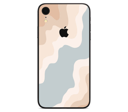iPhone XR skin, Drift (Haze), back skin with logo cutout