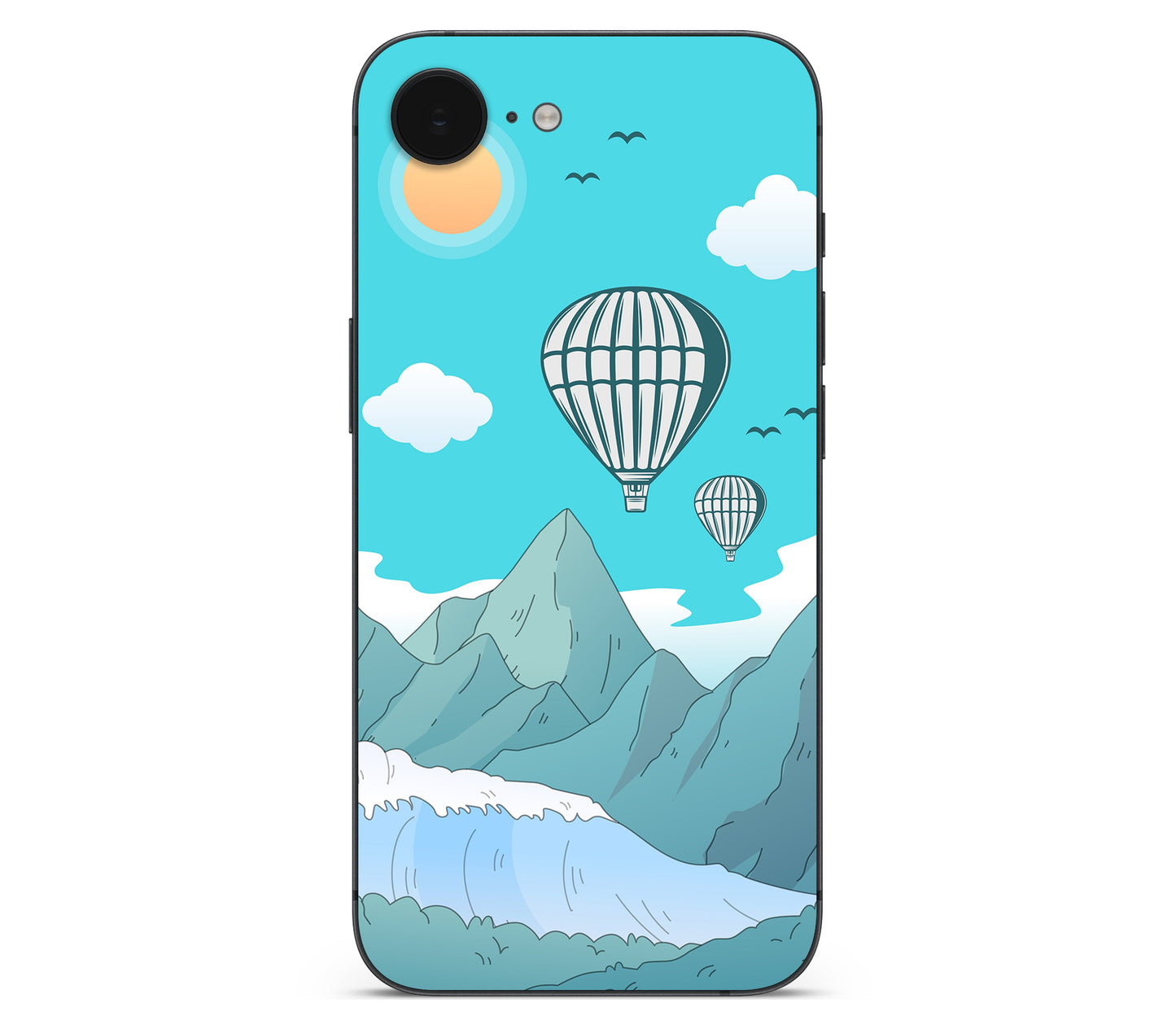 iPhone 17e skin, Altitude Error, back skin without logo cutout