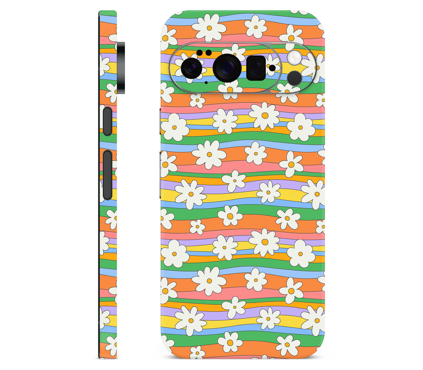 Google Pixel 11 Pro skin, Daisy Drift, full wrap skin