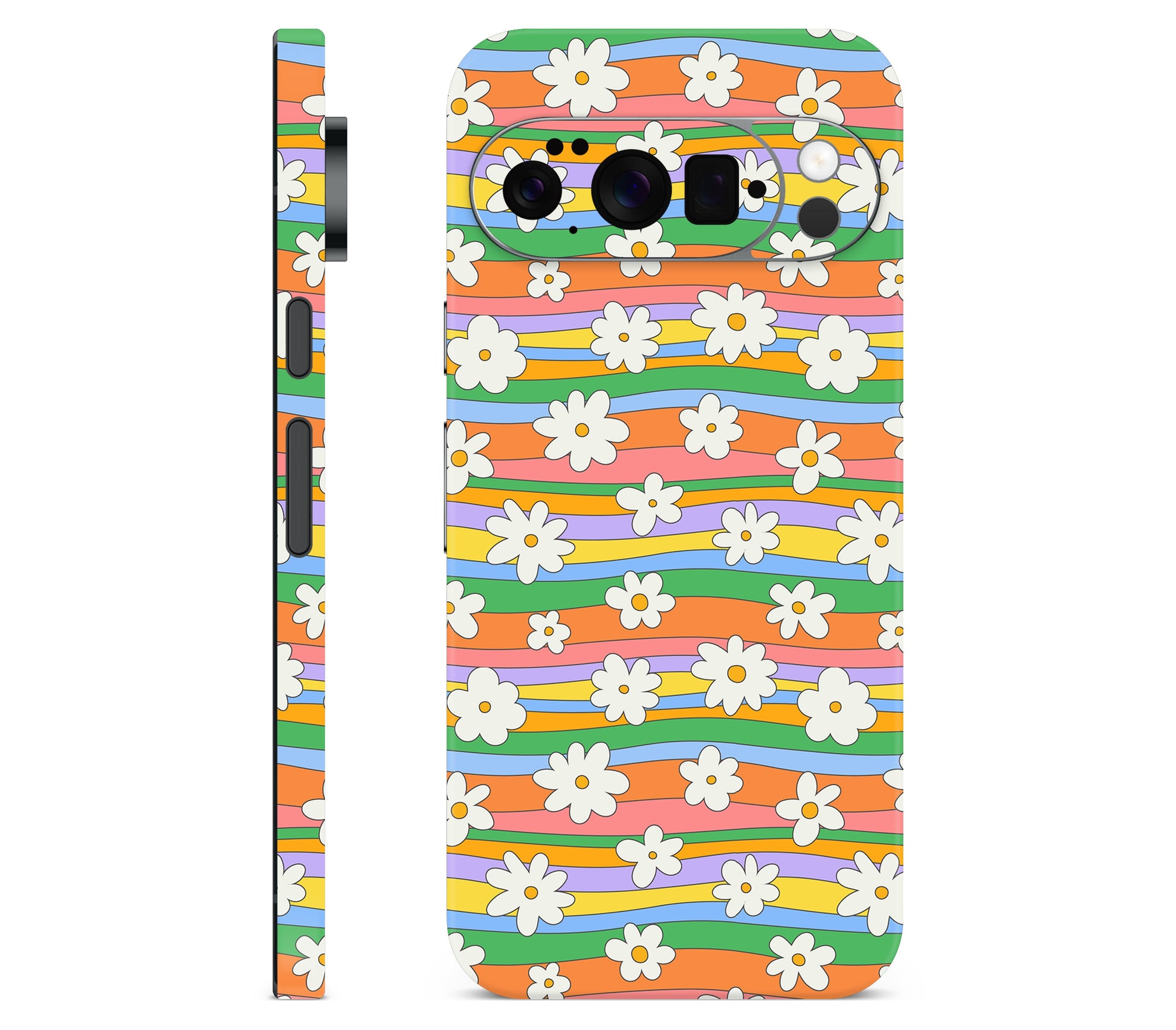 Google Pixel 11 Pro skin, Daisy Drift, full wrap skin