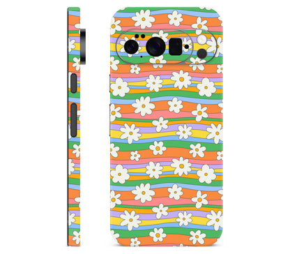 Google Pixel 11 Pro skin, Daisy Drift, full wrap skin