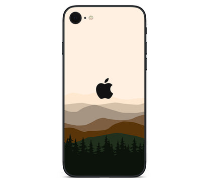 iPhone SE 2020 Gen2 skin, Sierra Dusk, back skin with logo cutout