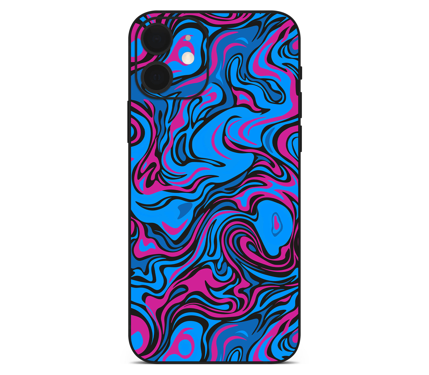 iPhone 12 skin, Brain Drain, back skin without logo cutout