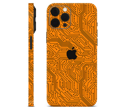 iPhone 12 Pro Max skin, Pulse Grid, full wrap with logo cutout