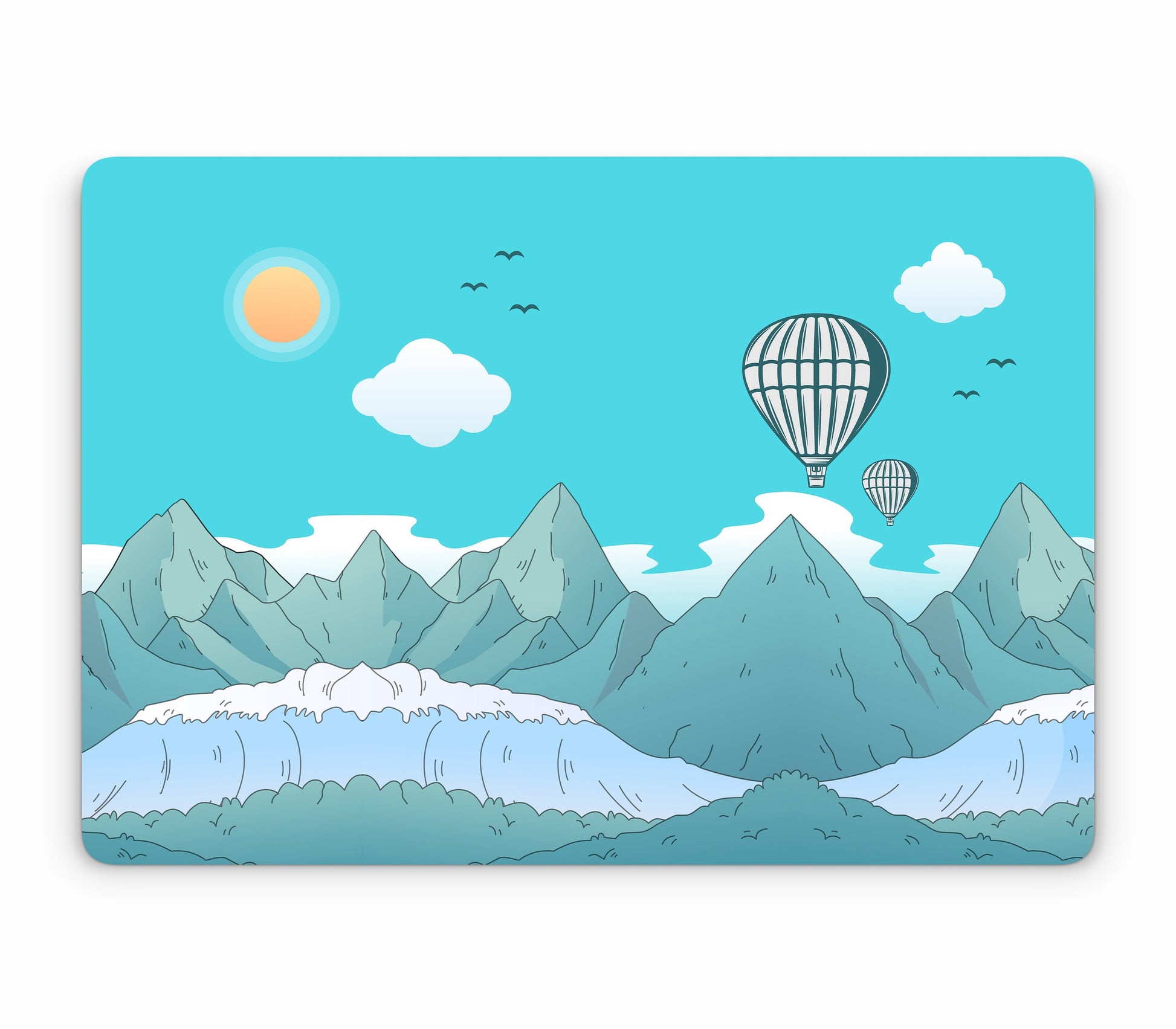 MacBook Air 15" (2025, M4) skin, Altitude Error, top skin without logo cutout