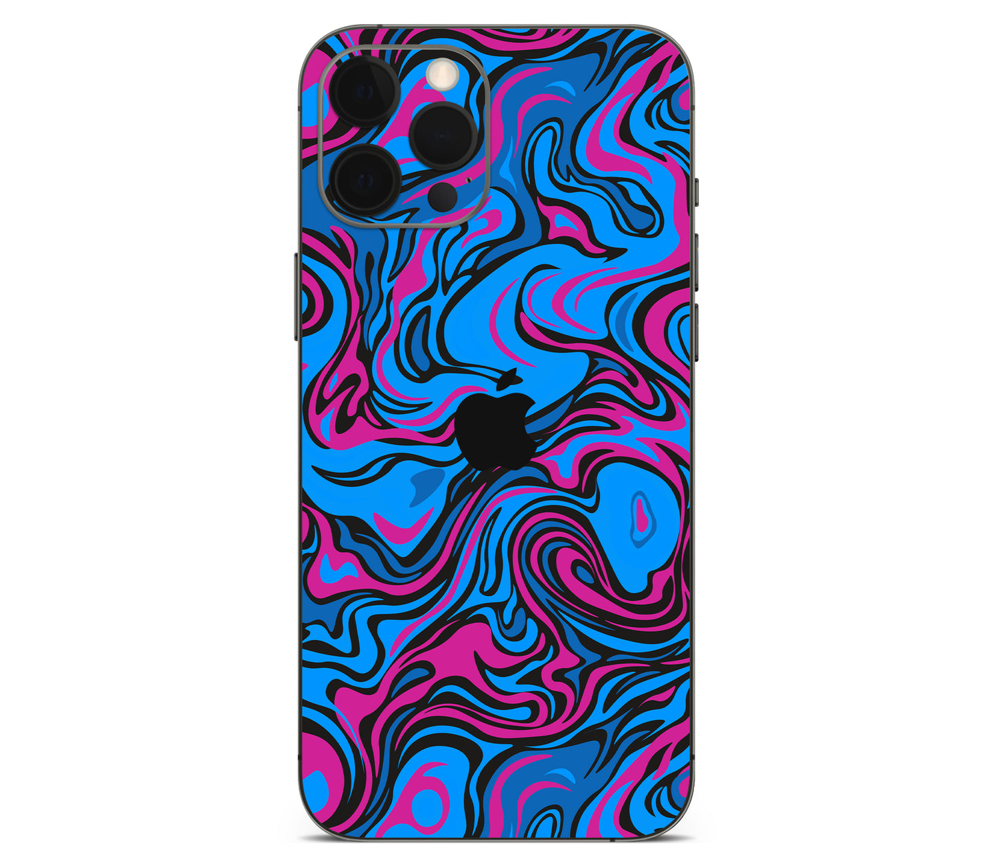iPhone 12 Pro Max skin, Brain Drain, back skin with logo cutout