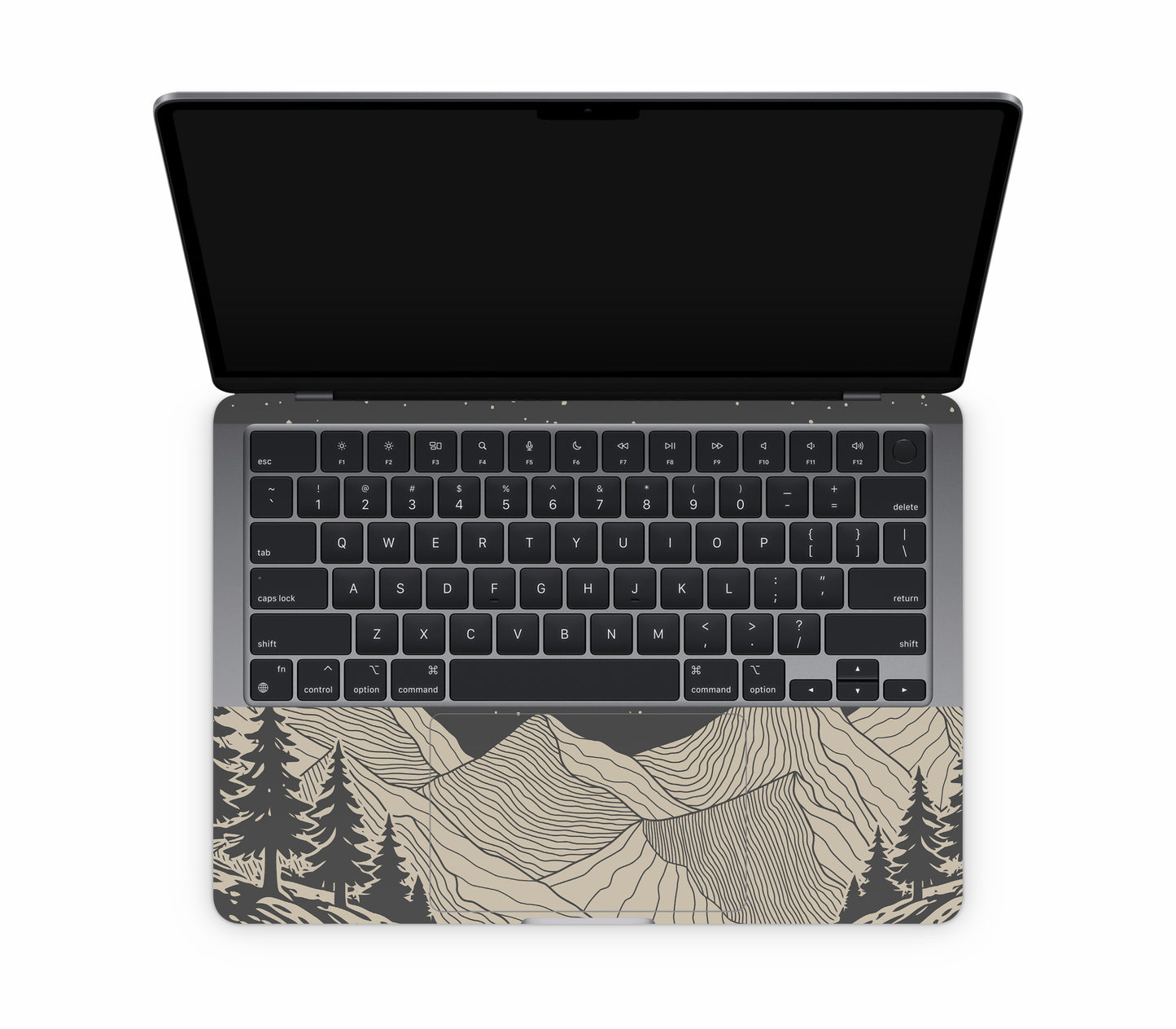MacBook Air 13" (2025, M4) skin, Nightline, inside skin
