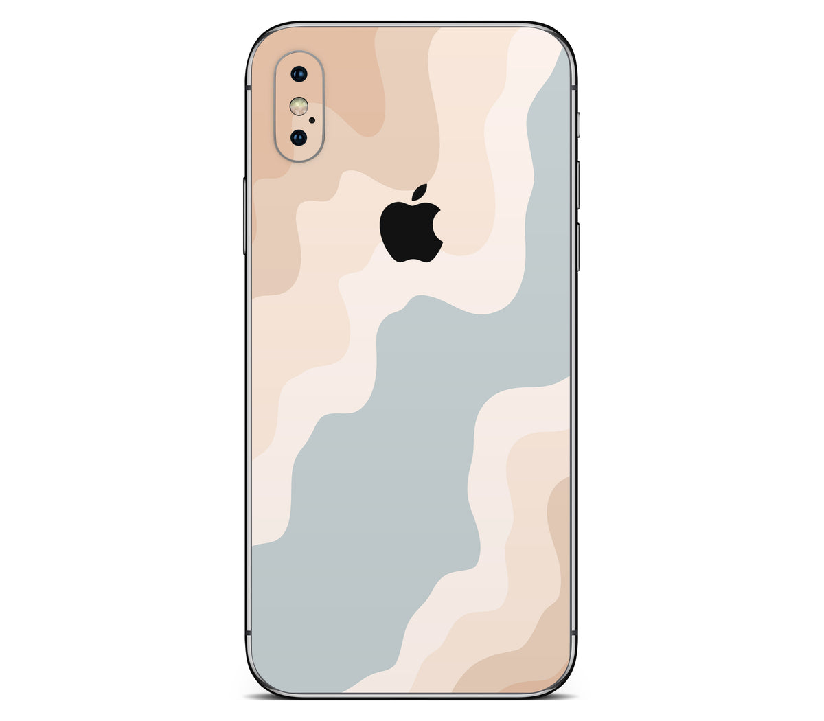 iPhone X skin, Drift (Haze), back skin with logo cutout