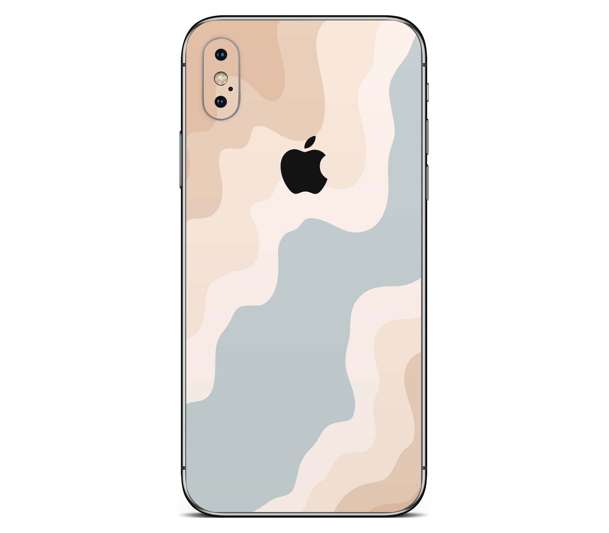 iPhone X skin, Drift (Haze), back skin with logo cutout
