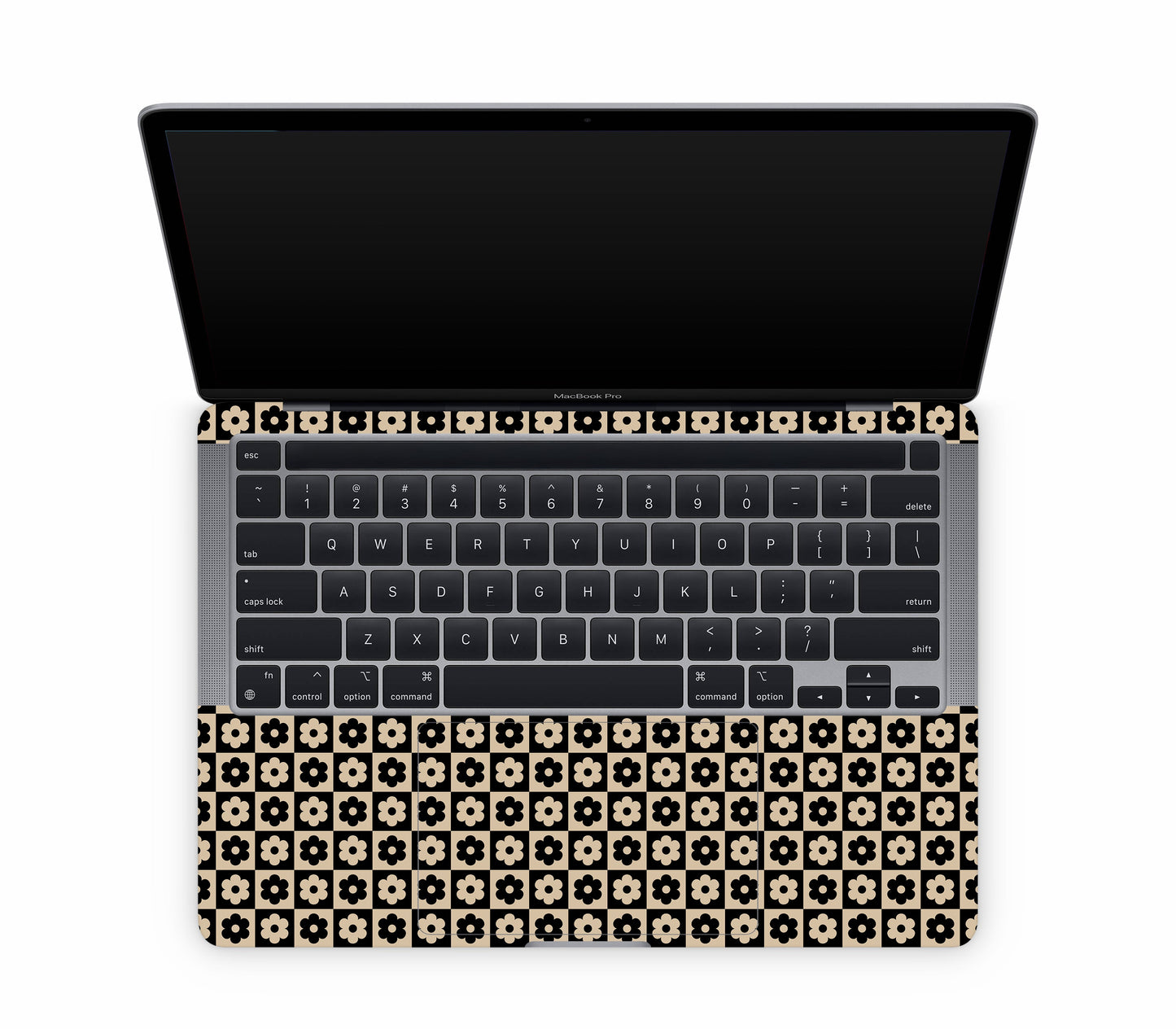 MacBook Pro 13" (2022, M2) skin, Floral Grid, inside skin