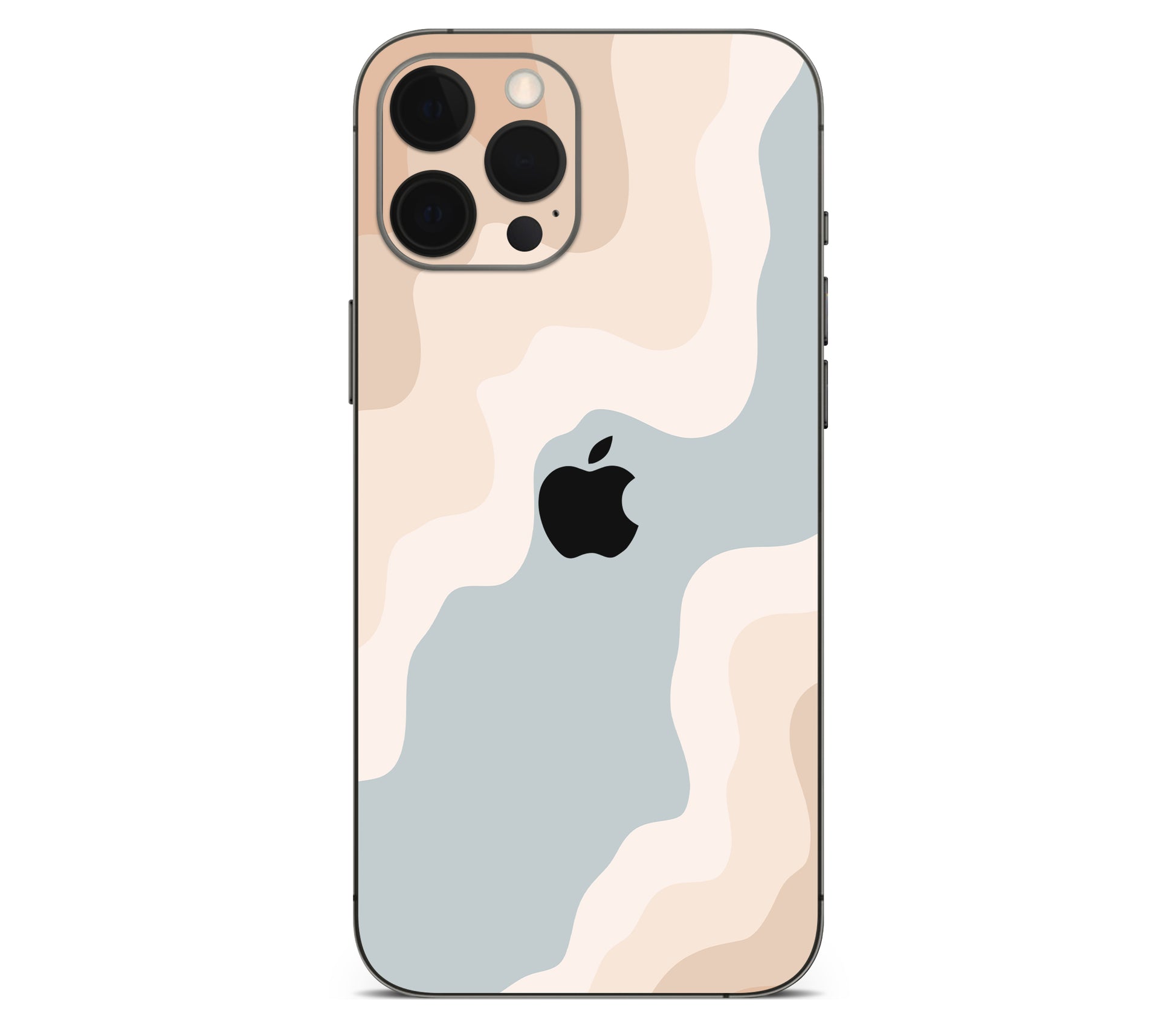 iPhone 12 Pro skin, Drift (Haze), back skin with logo cutout