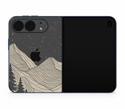 iPhone Duo skin, Nightline, back skin with logo cutout