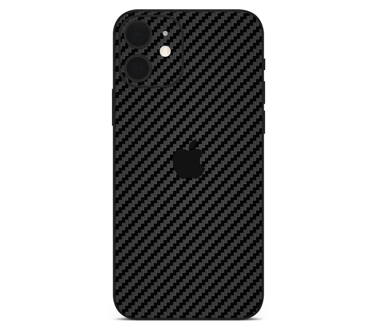 iPhone 12 skin, Code: Carbon, back skin with logo cutout