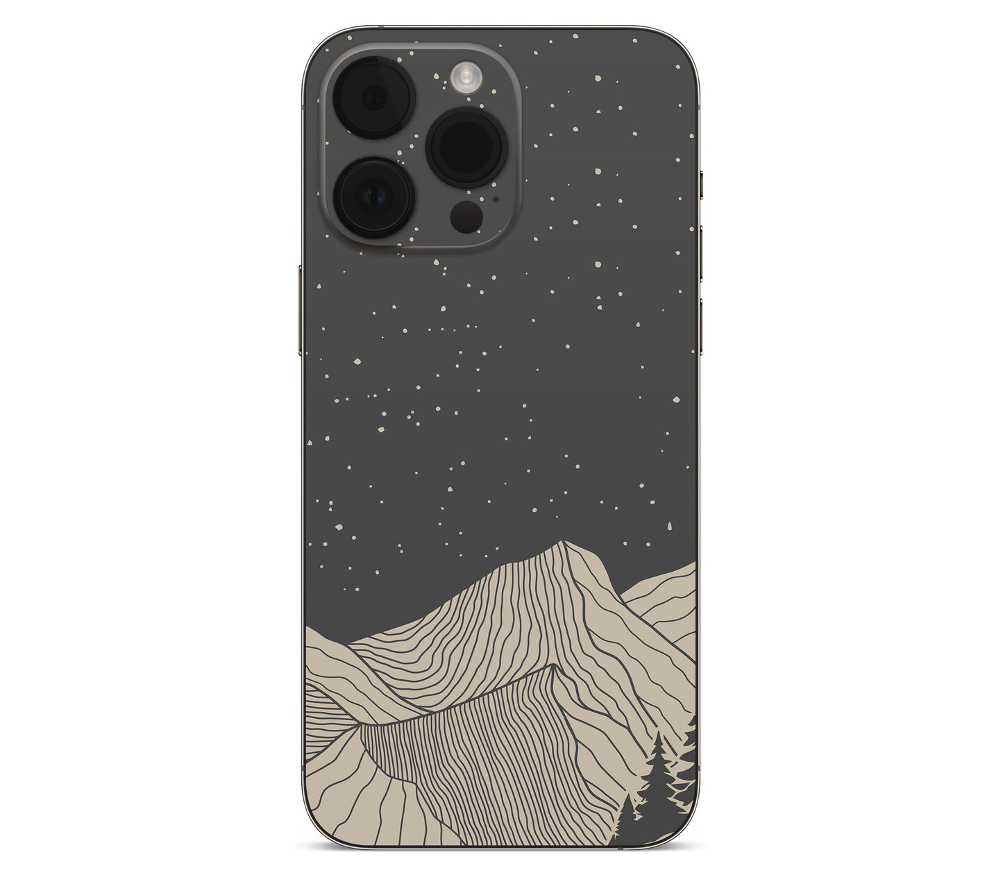 iPhone 14 Pro skin, Nightline, back skin without logo cutout