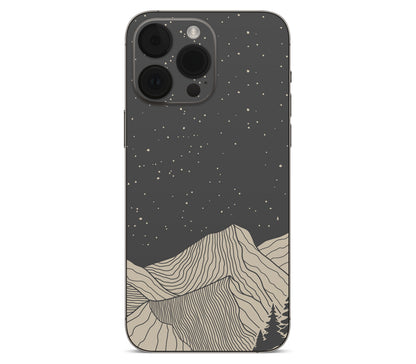 iPhone 14 Pro skin, Nightline, back skin without logo cutout