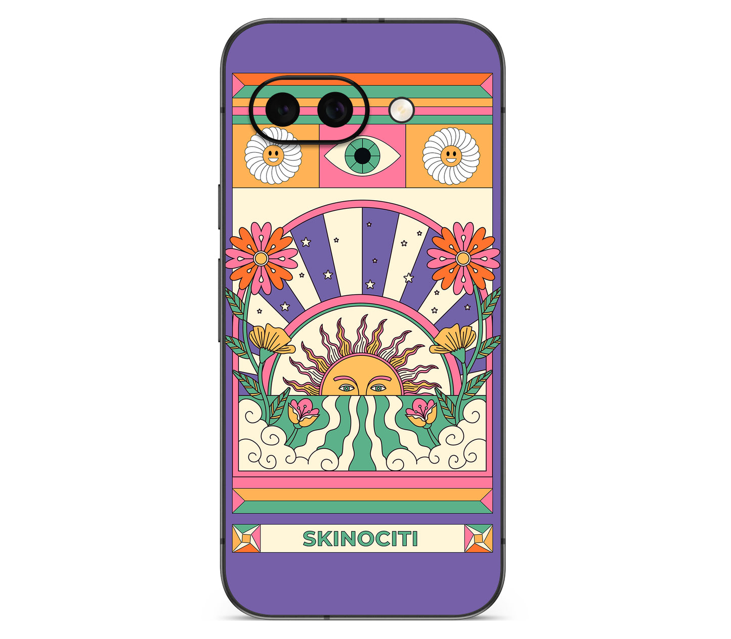 Google Pixel 9A skin, Acidic Glare, back skin