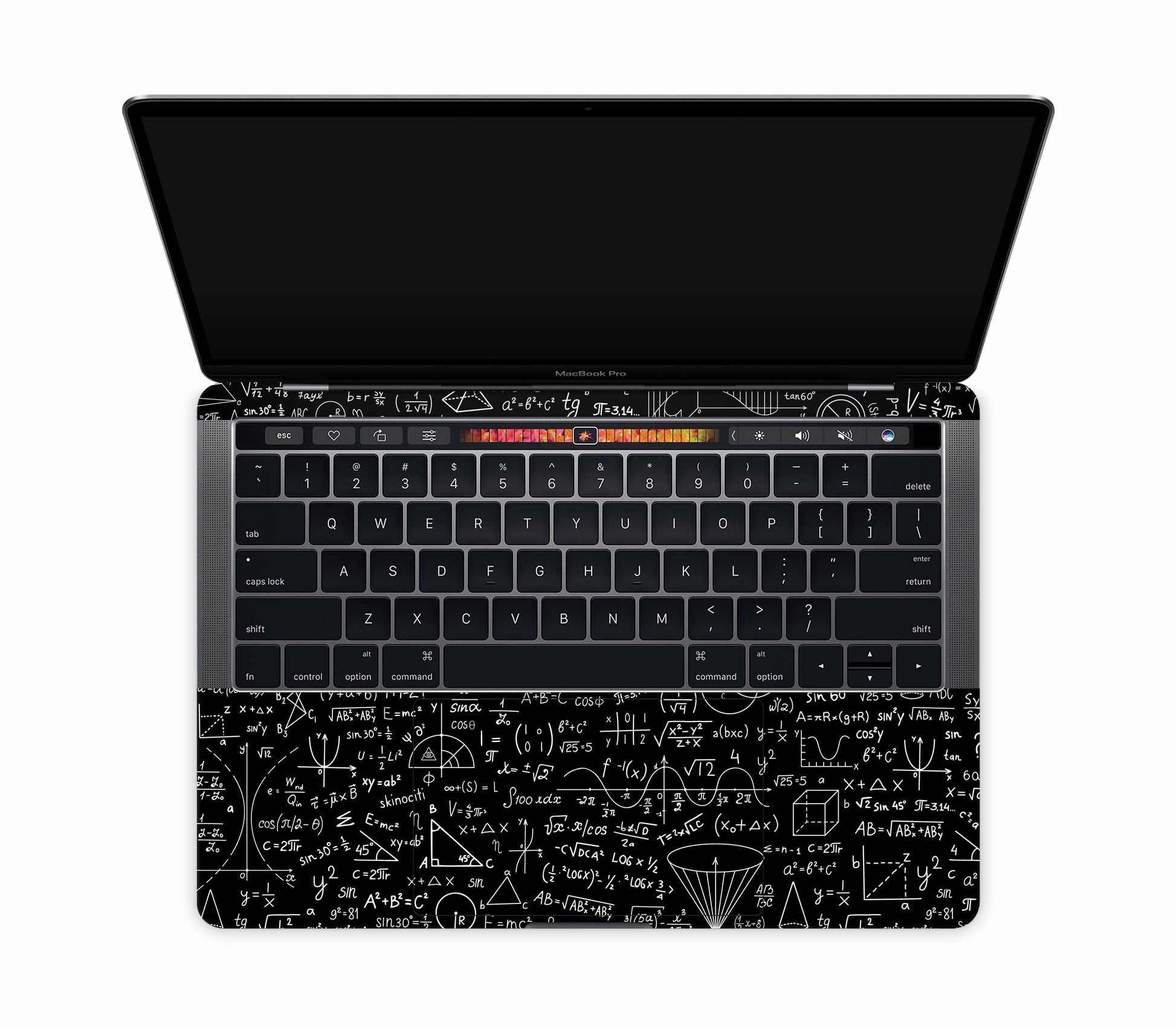 MacBook Pro 13" (2016-2019) Touch Bar skin, Math Madness, inside skin