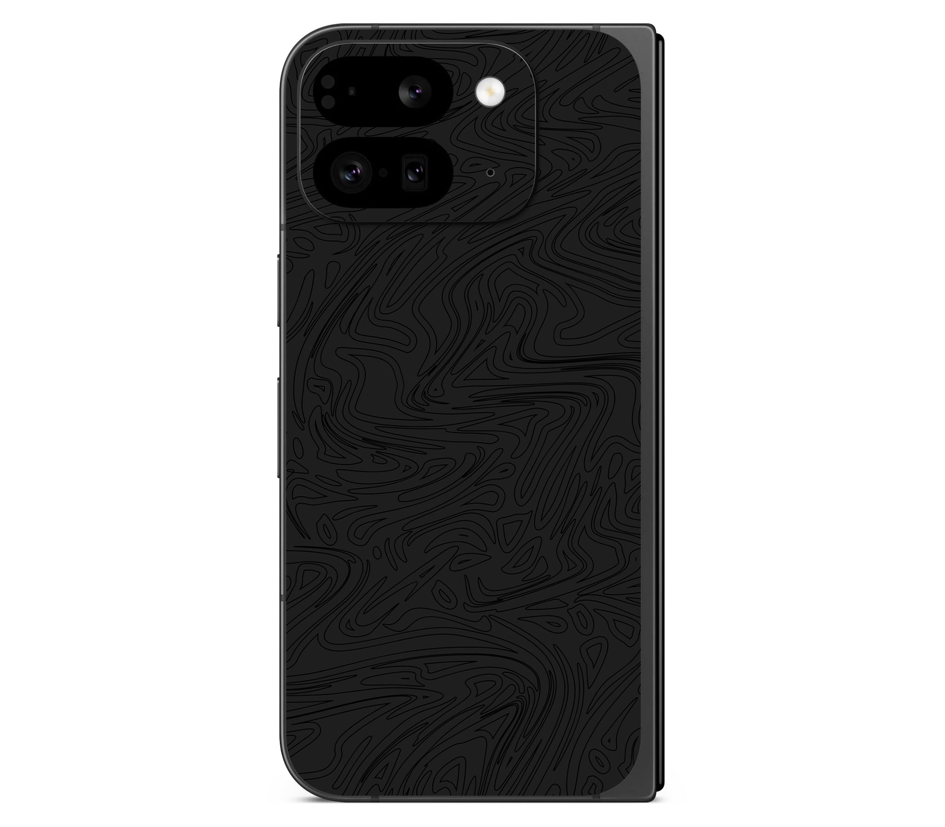 Google Pixel 11 Pro Fold skin, Black Ice, back skin