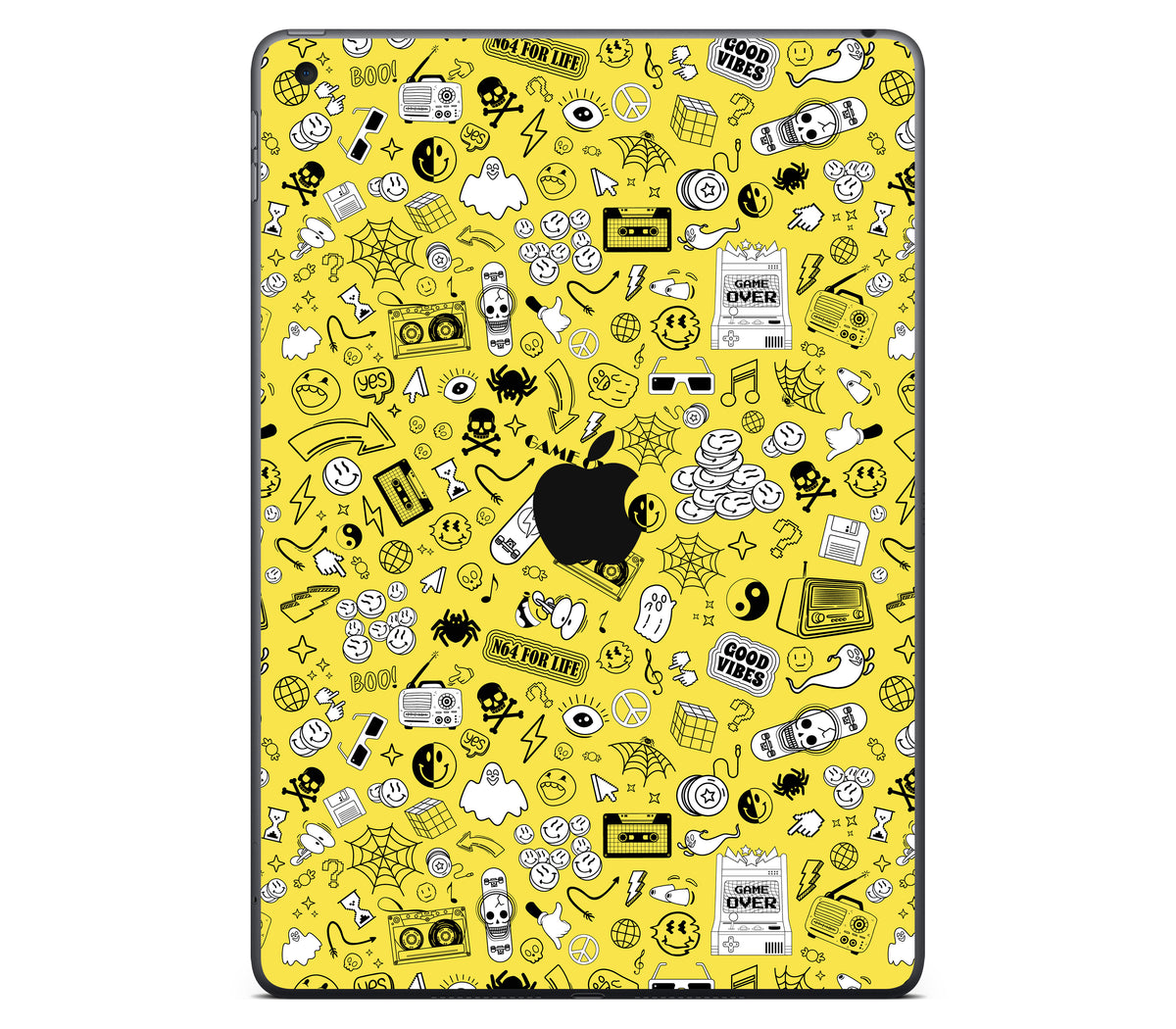 iPad 10.2" (2021, Gen 9) skin, 90’s Nostalgia, back skin with logo cutout