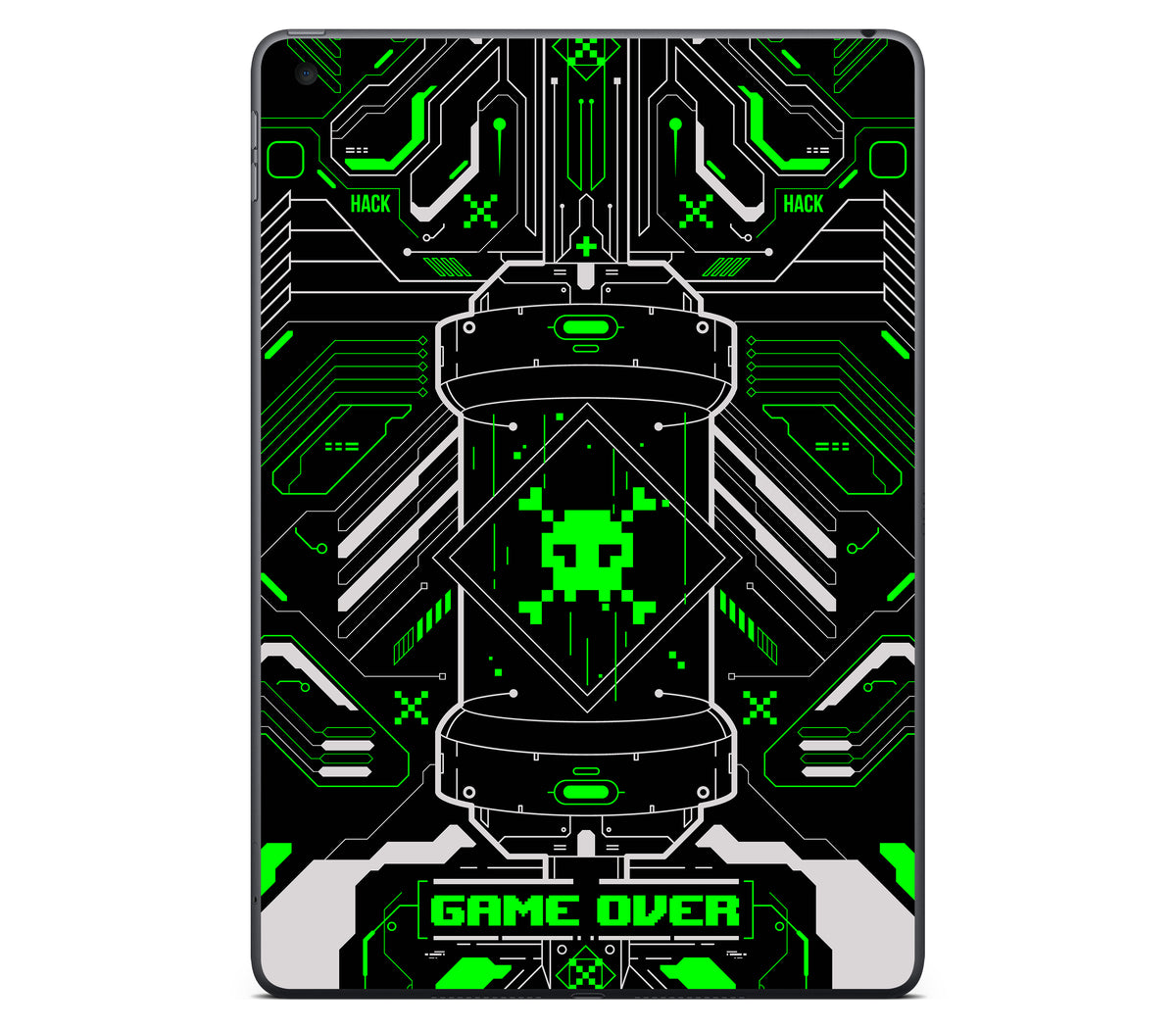 iPad 10.2" (2021, Gen 9) skin, Fatal Error (Acid), back skin