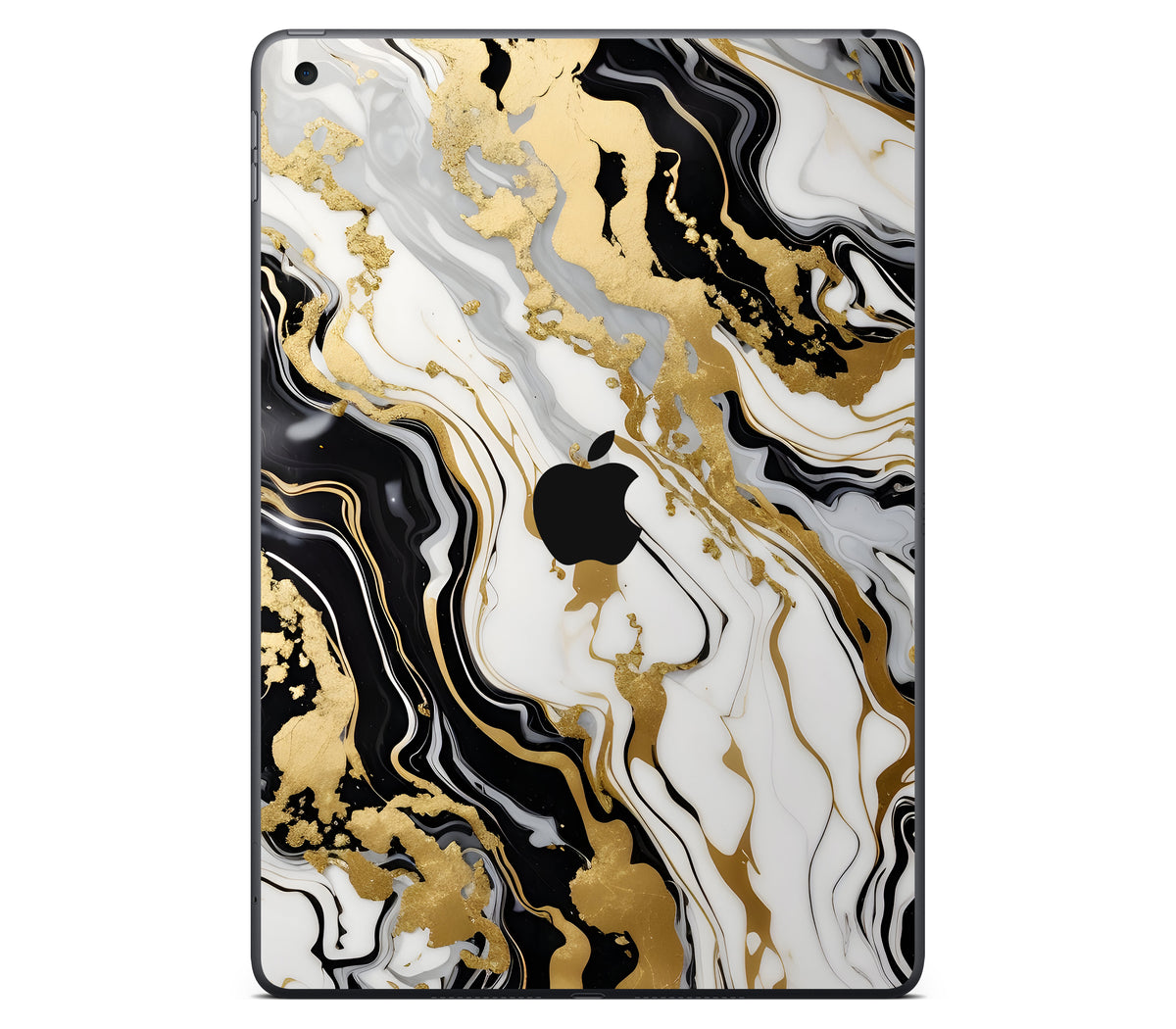 iPad 10.2" (2021, Gen 9) skin, Gold Flare, back skin with logo cutout