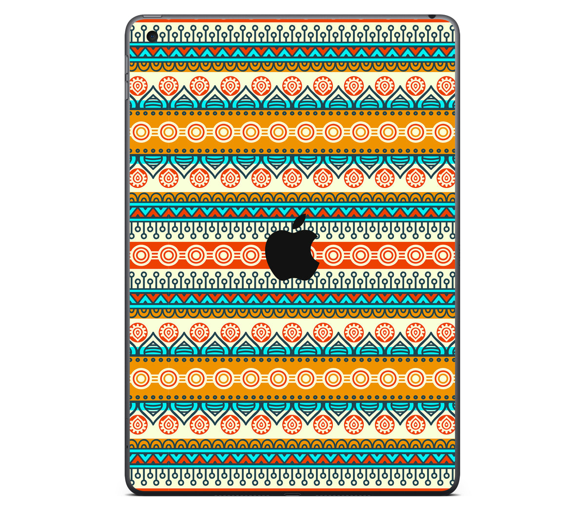 iPad 10.2" (2021, Gen 9) skin, Rangoli, back skin with logo cutout