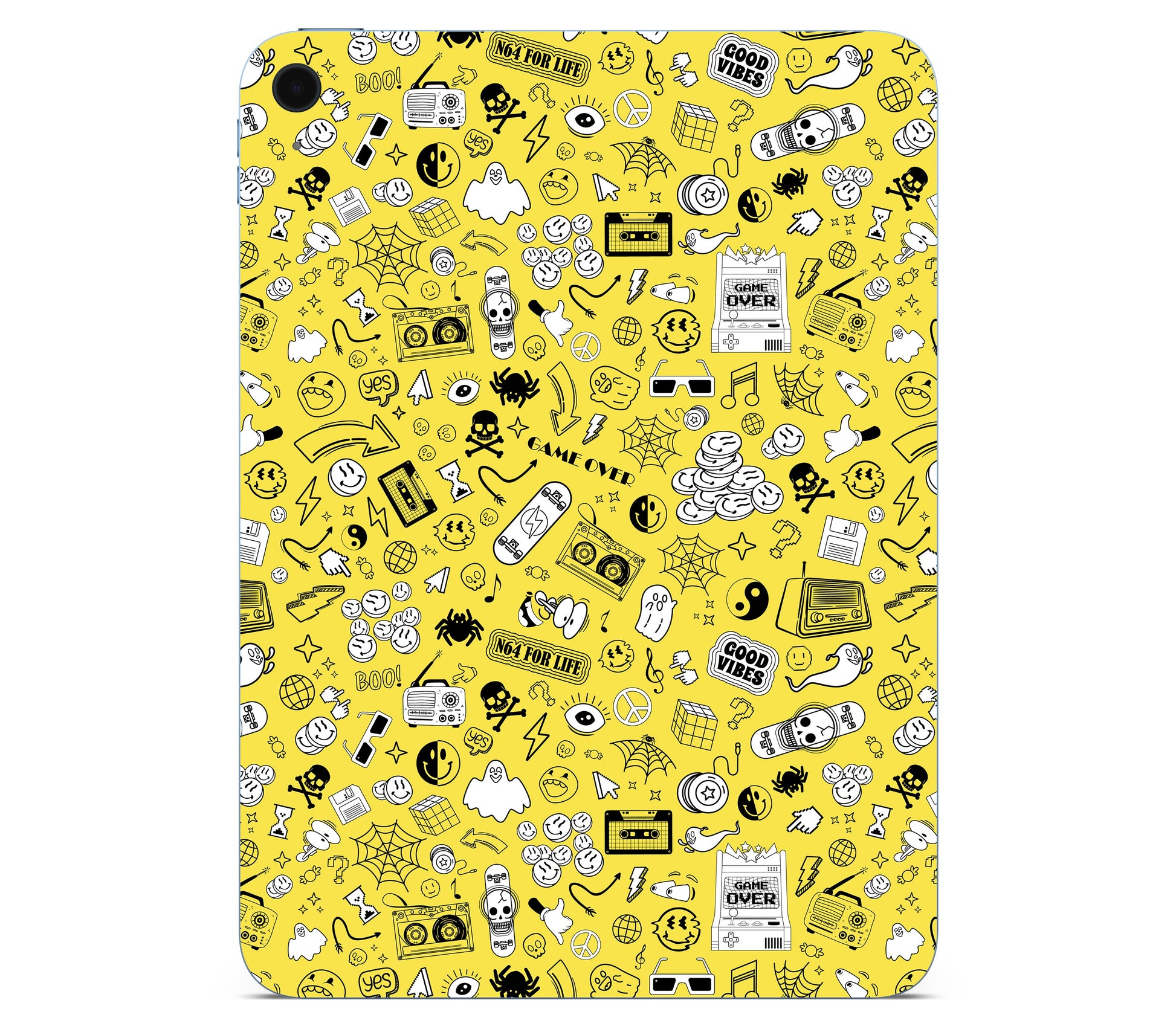 iPad 10.9" (2025, Gen 11) skin, 90’s Nostalgia, back skin without logo cutout