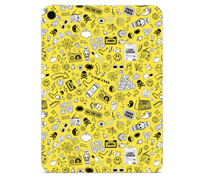 iPad 10.9" (2025, Gen 11) skin, 90’s Nostalgia, back skin without logo cutout