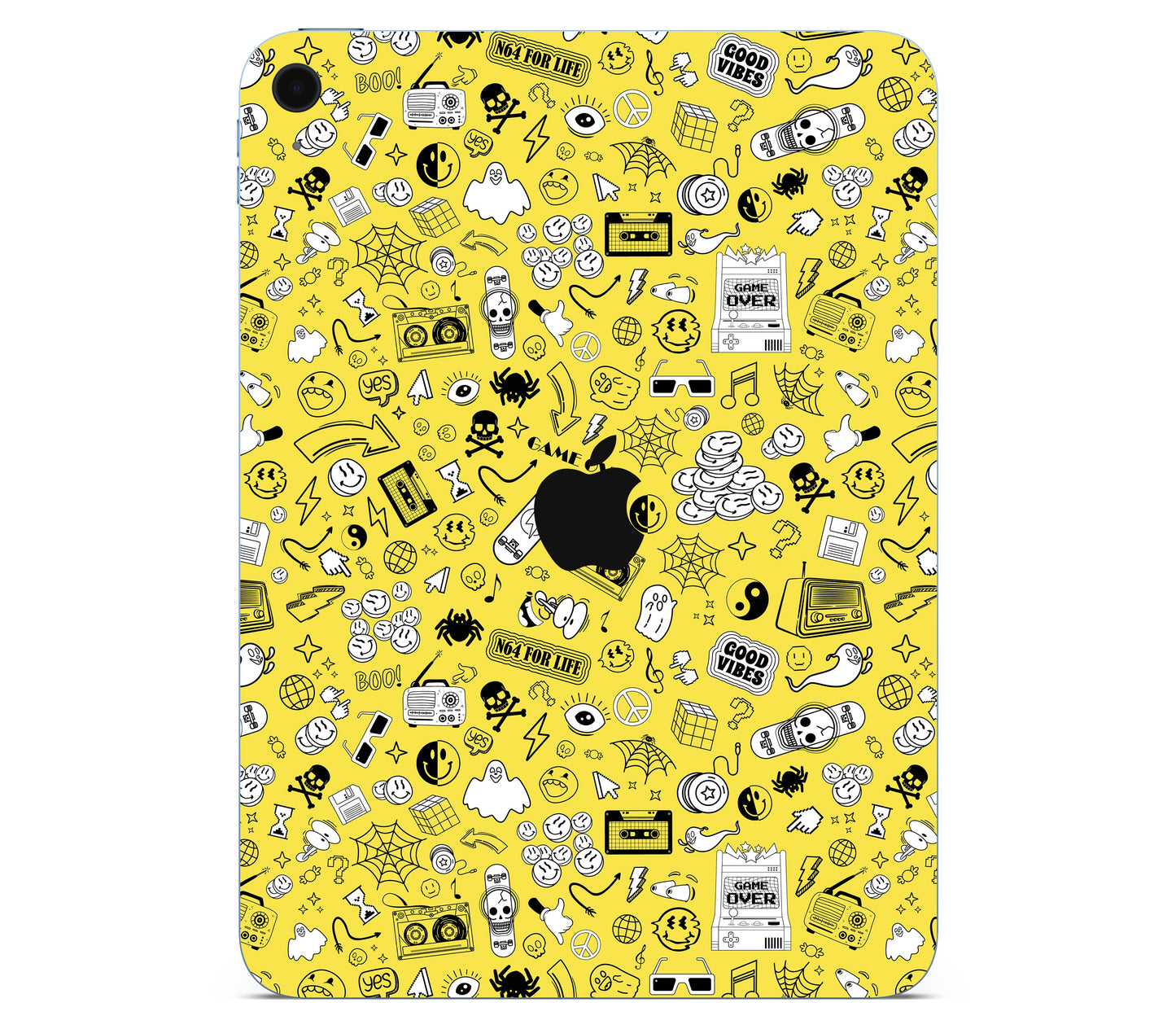 iPad 10.9" (2025, Gen 11) skin, 90’s Nostalgia, back skin with logo cutout
