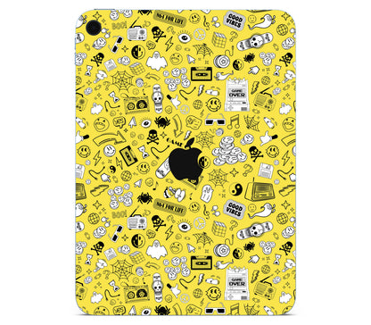 iPad 10.9" (2025, Gen 11) skin, 90’s Nostalgia, back skin with logo cutout