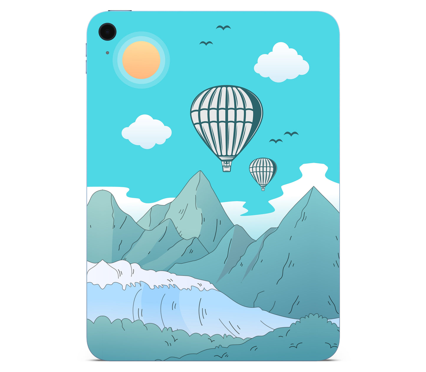iPad 10.9" (2025, Gen 11) skin, Altitude Error, back skin without logo cutout