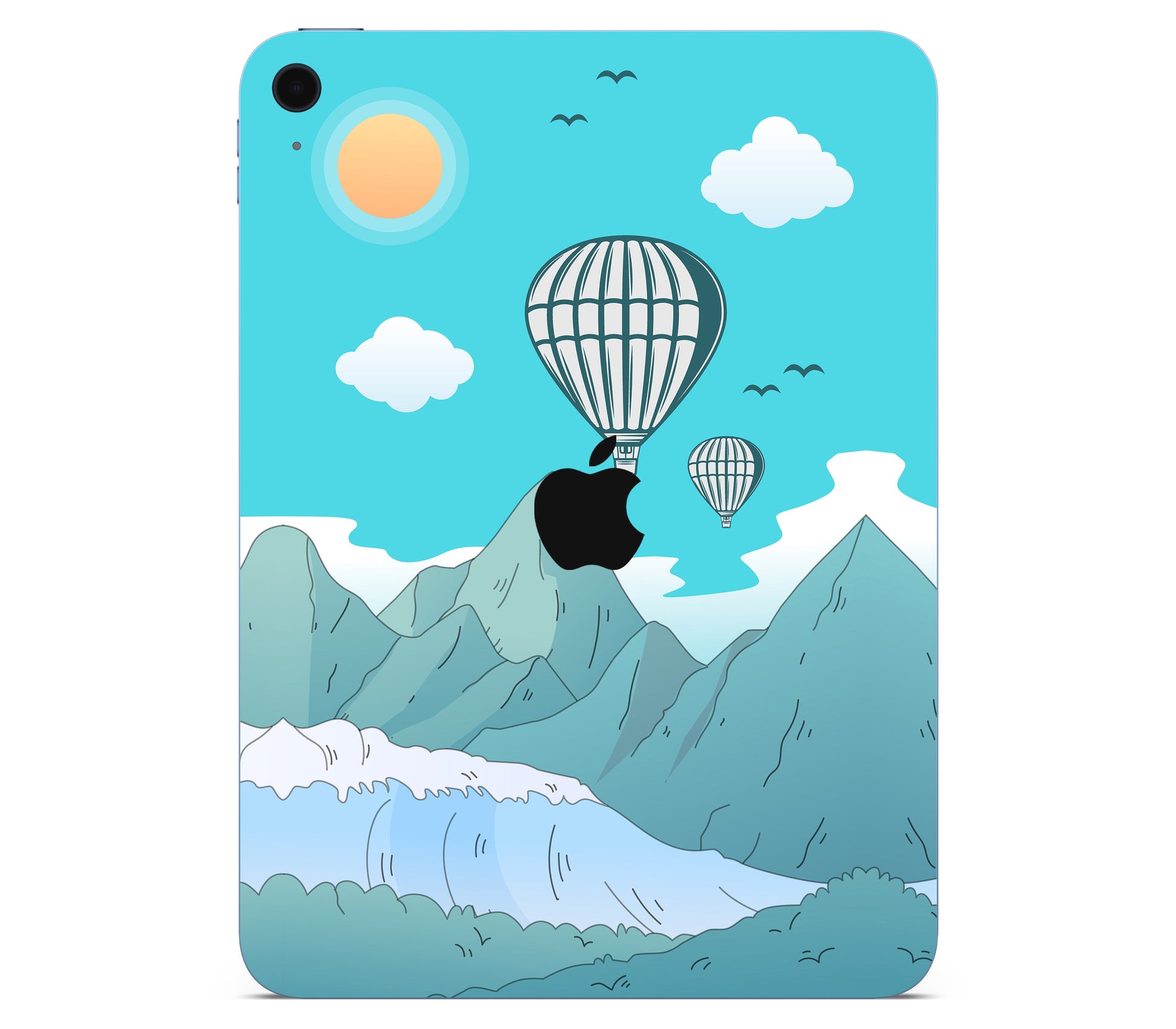 iPad 10.9" (2025, Gen 11) skin, Altitude Error, back skin with logo cutout