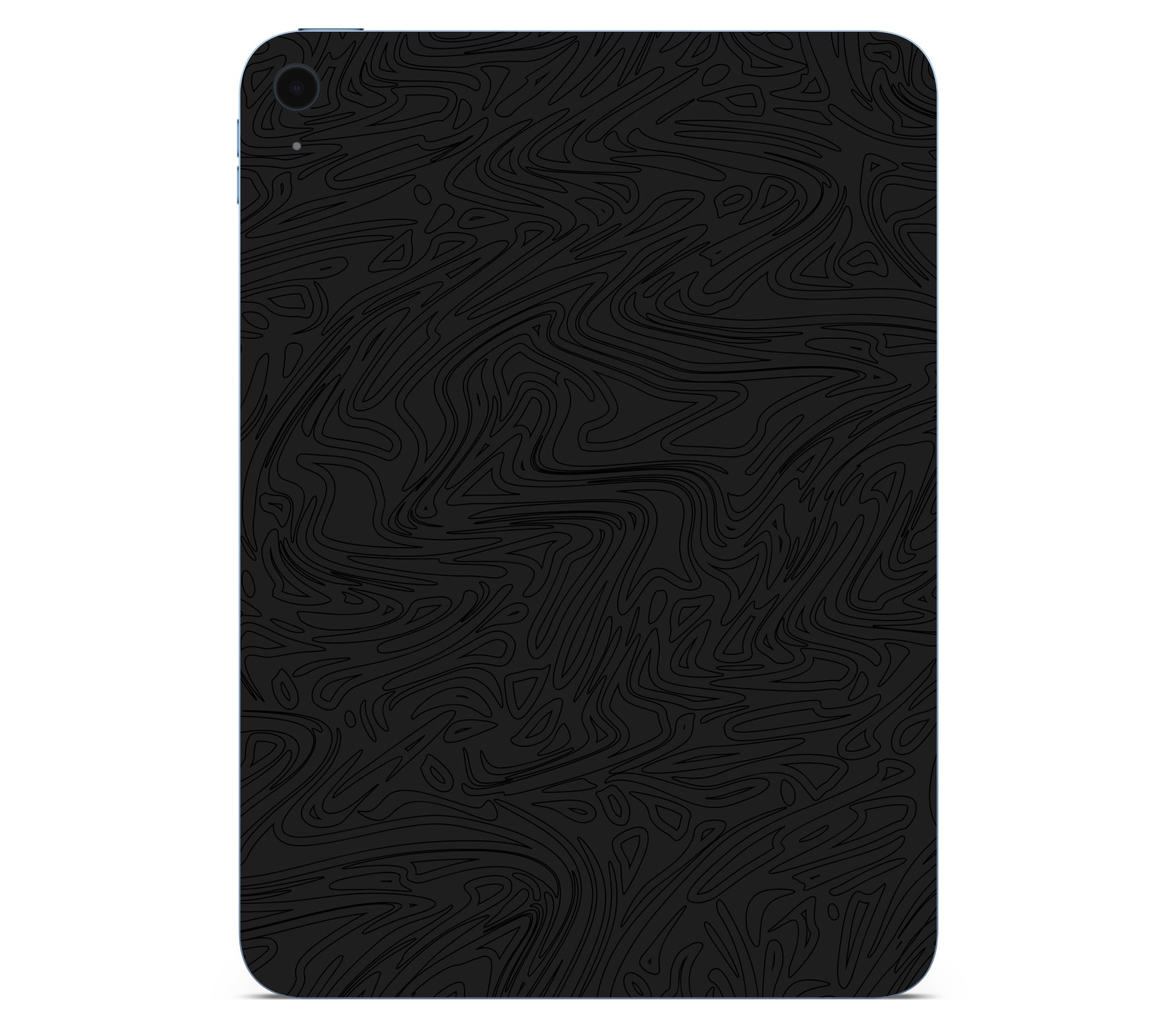 iPad 10.9" (2025, Gen 11) skin, Black Ice, back skin without logo cutout