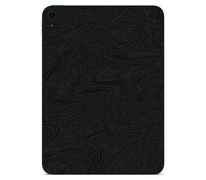 iPad 10.9" (2025, Gen 11) skin, Black Ice, back skin without logo cutout