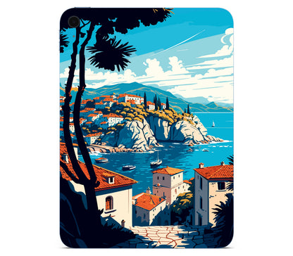 iPad 10.9" (2025, Gen 11) skin, Coastal Clouds, back skin without logo cutout
