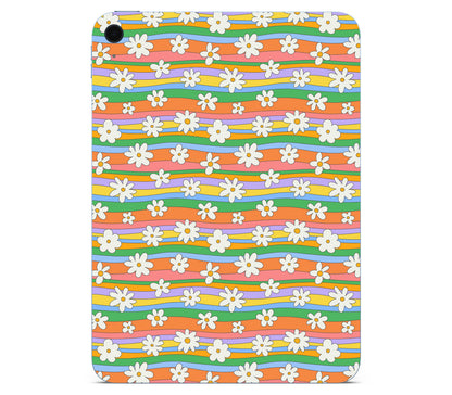iPad 10.9" (2025, Gen 11) skin, Daisy Drift, back skin without logo cutout